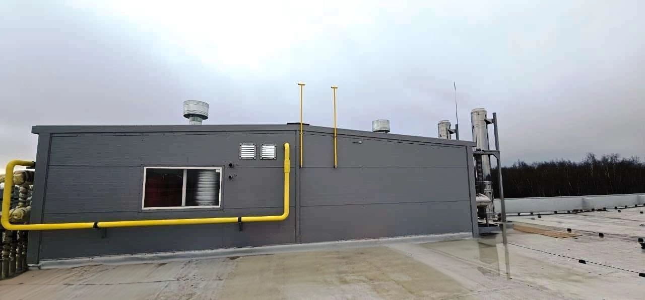 Крышная газовая котельная КБМК-5